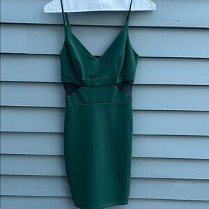 Elegant Green Sleeveless Dress